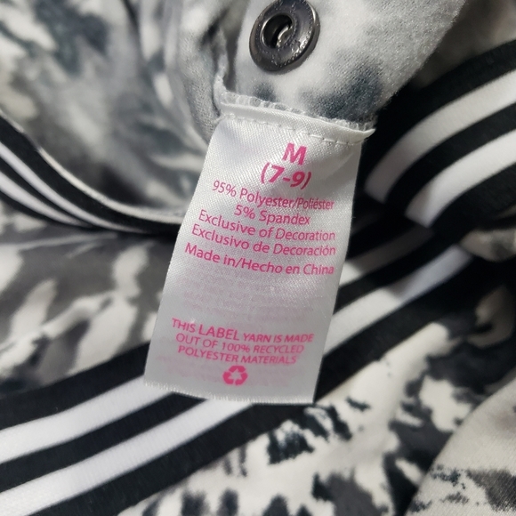 Gray White Tie Dye Bodycon T-Shirt Dress Juniors Sz Med 7-9 Crewneck Stretchy - Picture 11 of 16